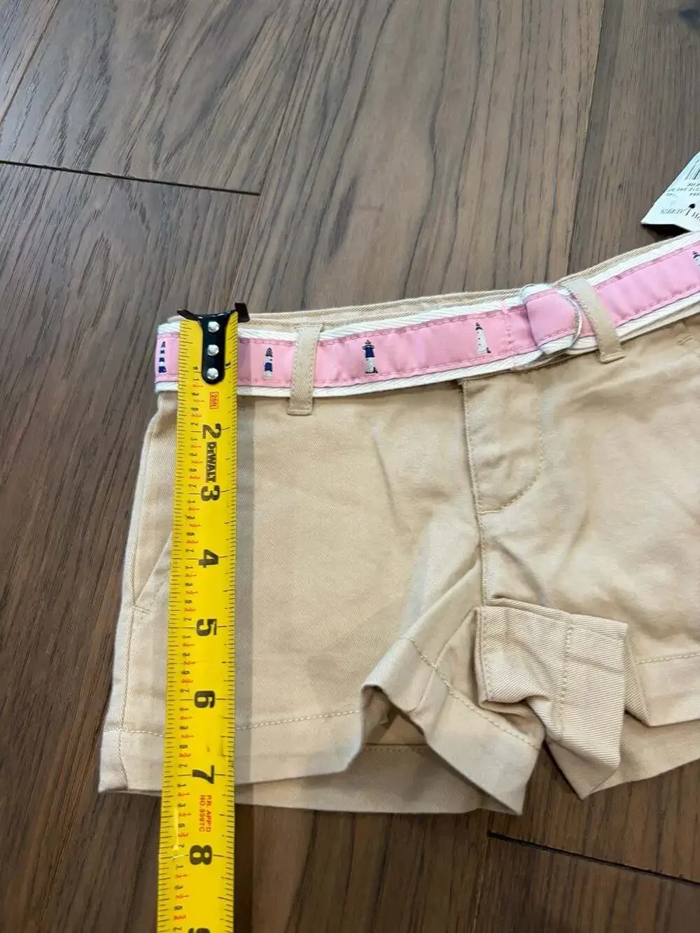 Ralph Lauren Khaki Shorts with Lighthouse Belt Size 2T